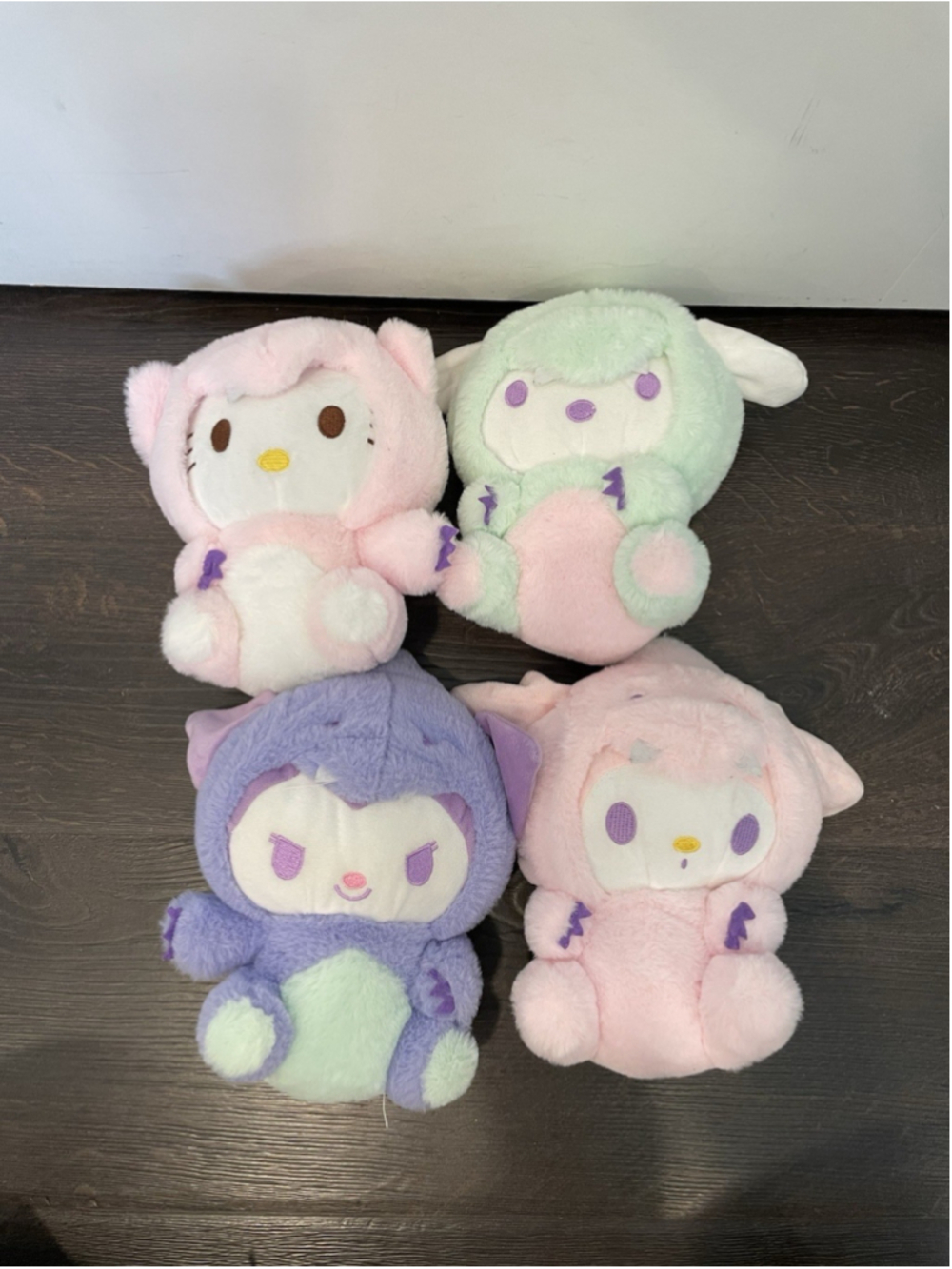 Sanrio My Melody Plush Stuffed Animals Lot of 4 Multicolor Hello Kitty